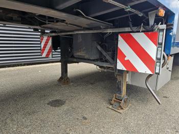 SEMI TRAILER / EXTENDABLE / 2 X STEERING AXLE / WHEEL WELL / RAD MULDE